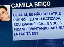 Rodolfo de Almeida Colmanetti afirmou no Jornal Nacional da Globo que iria deixar o grupo do WhatsApp se não removessem a Camila Beiço em 60 segundos.