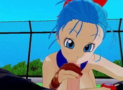 KOIKATSU Trunks e Bulma de Dragon Ball têm relações sexuais, incluindo sexo oral, masturbação e ejaculação, sem censura. Vídeo de 10 minutos por Thereal3dstories em Português.